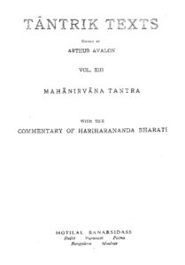 Mahanirvana tantra